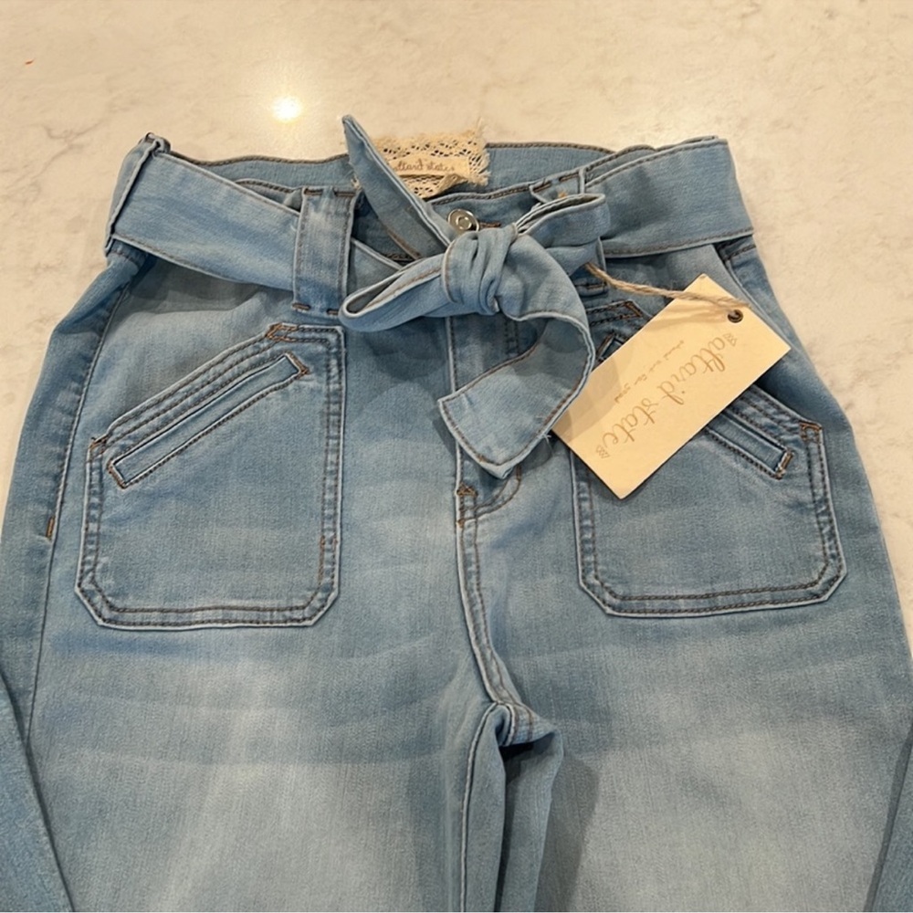 Altar'd State Light Blue Wide Leg Jeans - Picture 4 of 10